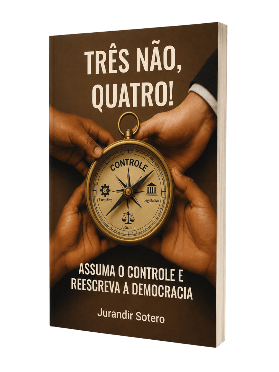 Mockup do livro Três Não, Quatro!